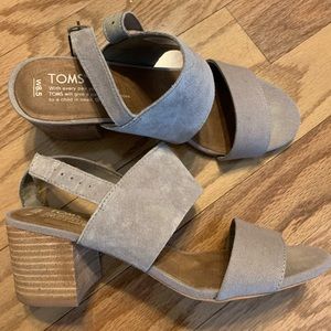 Tom’s suede heel sandals